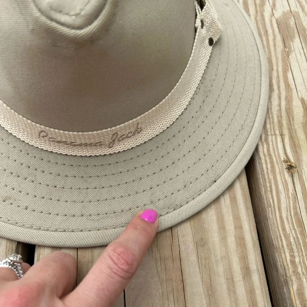 VINTAGE - Panama Jack Canvas Hat - Size Medium - Color‎ Tan/Khaki NEVER WORN